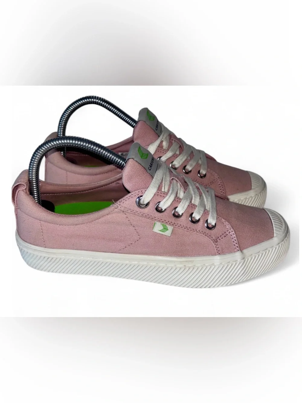 Cariuma OCA Women's Low-Top Canvas Sneakers in Dusty Rose Size 7 Casual Trainers